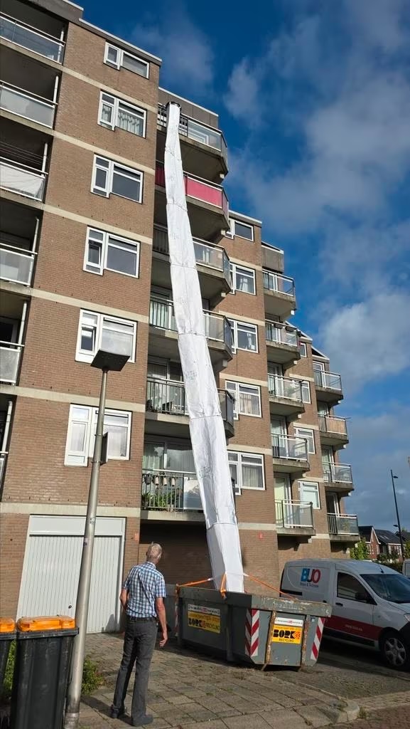Flexibele stortkoker in gebruik 4
